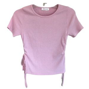 Attirance Pink Soft Ribbed Shirt